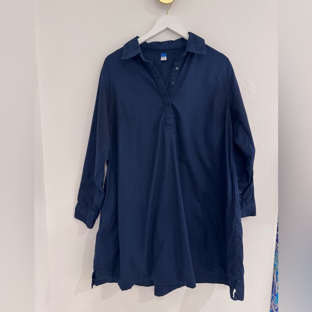 Old Navy Dark Blue Shirt Dress